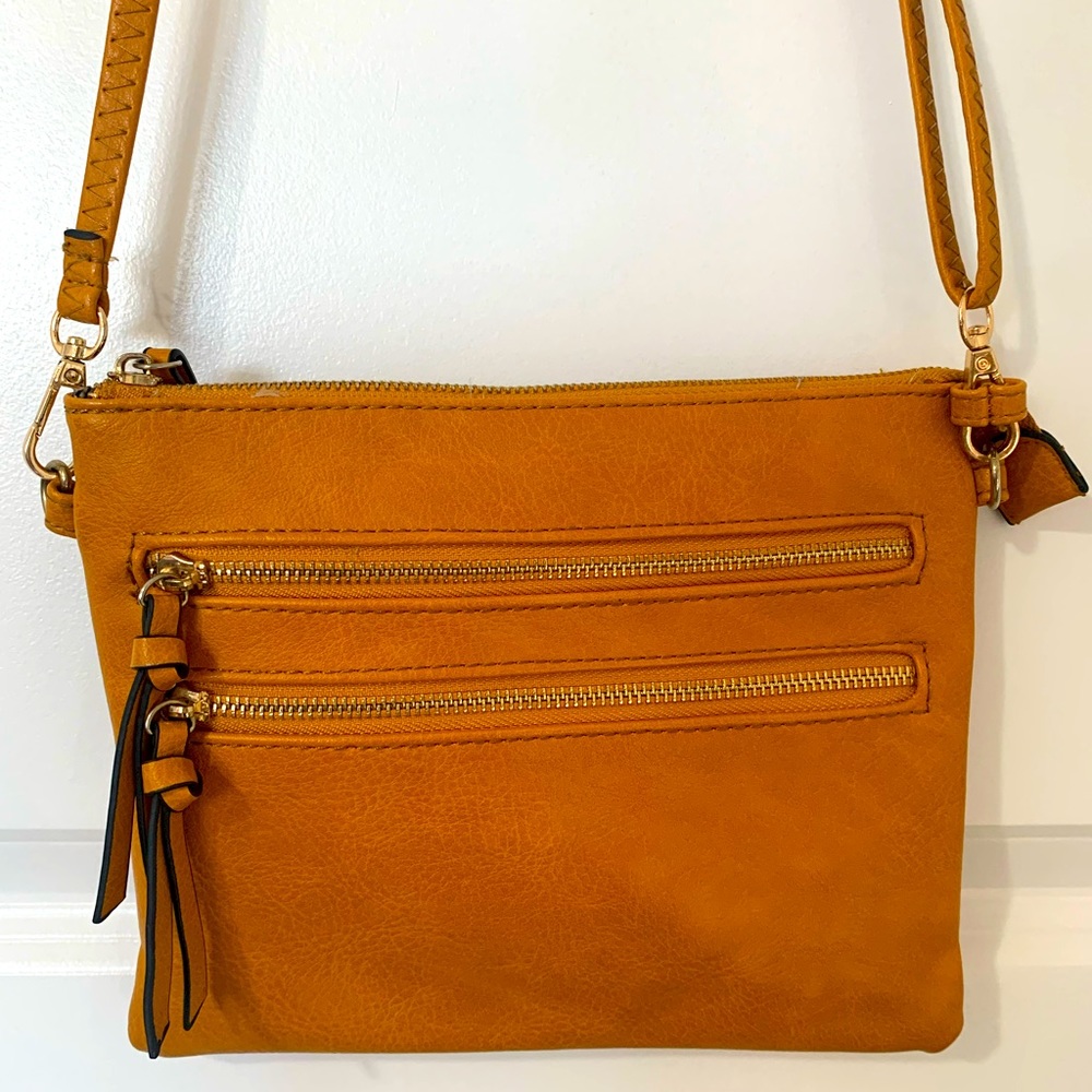 Cognac Cross Body Bag, Small